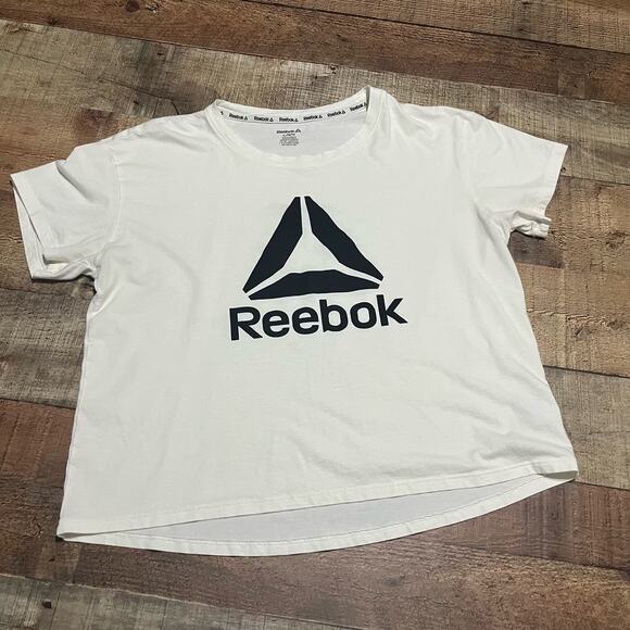 Reebok | BUNDLE 2 Women's Athletic Short Sleeve Crop Top Sz L - Picture 5 of 6